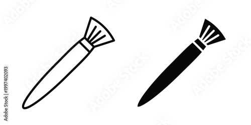 cosmetic brush icon - vector illustration eps10