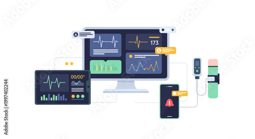 Integrated Digital Health System: Remote Patient Monitoring, Telemedicine, Wearable Devices & Medical Data Analytics