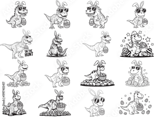 Easter Dinosaur SVG Bundle