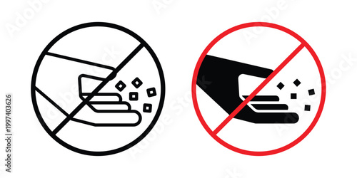 Do not feed the animals sign - vector illustration eps10