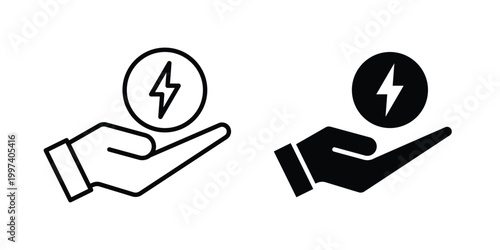 Energy saving icon - vector illustration eps10