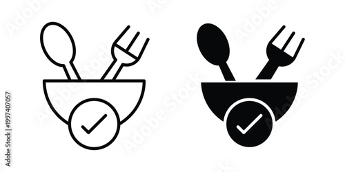 Food safety icon - vector illustration eps10