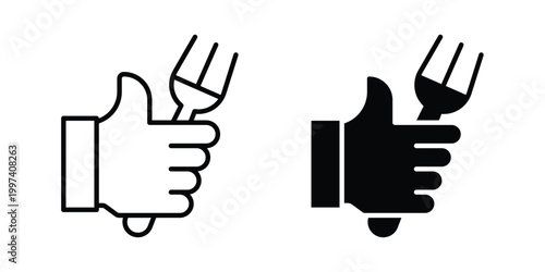 Good food icon - vector illustration eps10