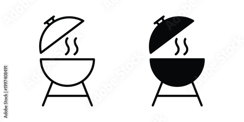 Grill icon - vector illustration eps10