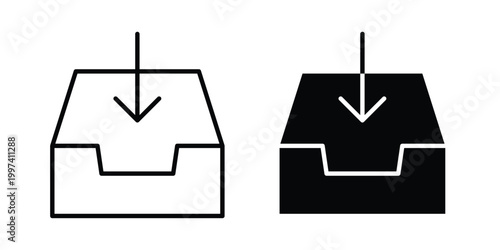 Inbox icon - vector illustration eps10