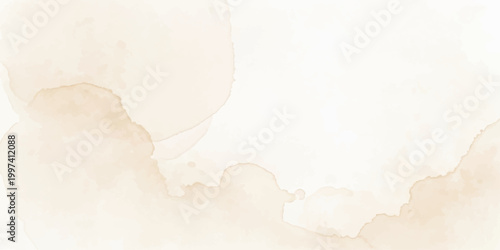 Abstract watercolor washes in a delicate light brown hue evoke a sense of elegance and sophistication, offering a versatile backdrop for creative projects. for website, background, branding