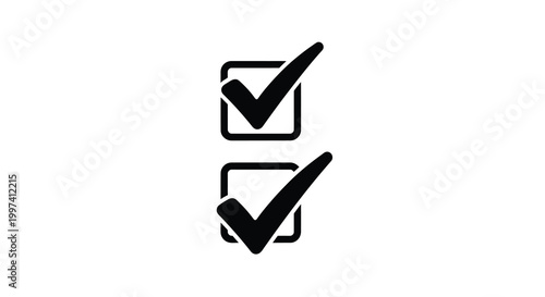 checkmark icons in black and white on white background