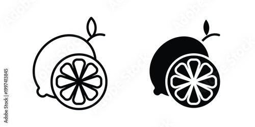 Lemon icon - vector illustration eps10