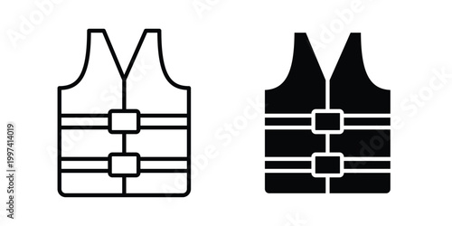 Foto Life jacket icon - vector illustration eps10