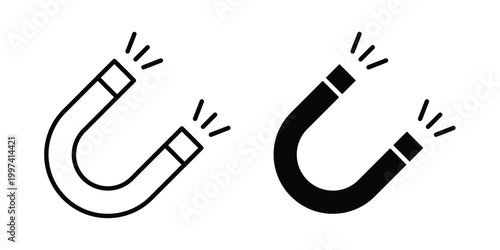 Magnet icon - vector illustration eps10