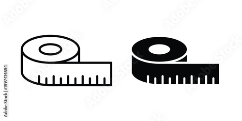 Bilde på lerret Measuring tape icon - vector illustration eps10