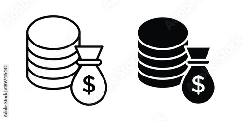 Money icon - vector illustration eps10
