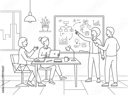 teacher and students in classroom