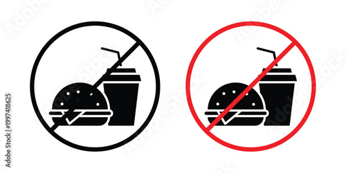 No food allowed sign - vector illustration eps10