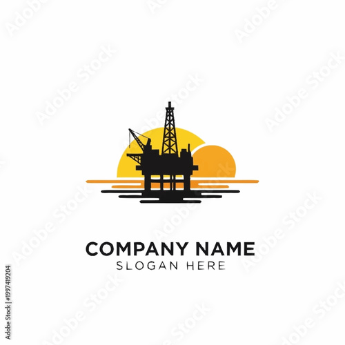 Oil Rig Drilling Platform Structure.