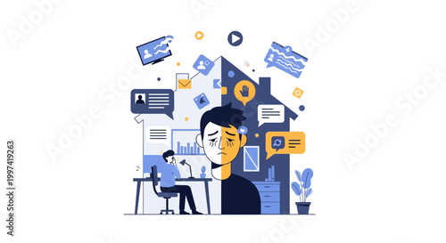 Work-Life Balance Struggle: Digital Overload & Remote Work Burnout