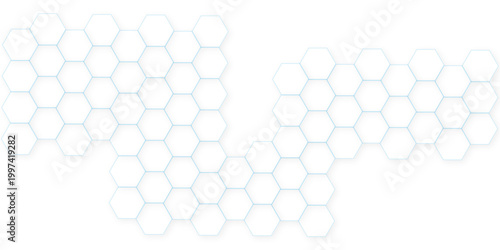 Abstract vector polygonal pattern. Futuristic abstract honeycomb technology white 3D futuristic honeycomb mosaic white be hexagon concept design abstract technology background