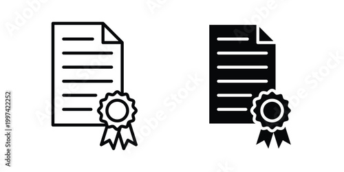 Official document icon - vector illustration eps10