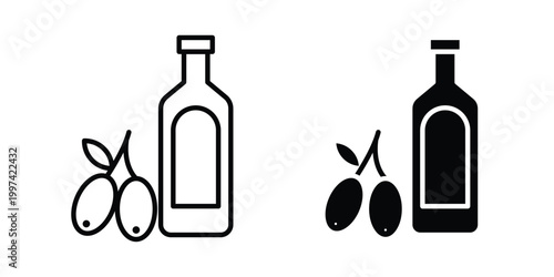 Olive oil icon - vector illustration eps10