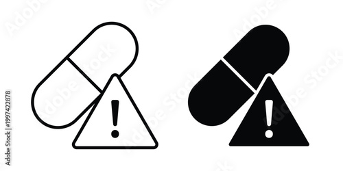 Overdose icon - vector illustration eps10