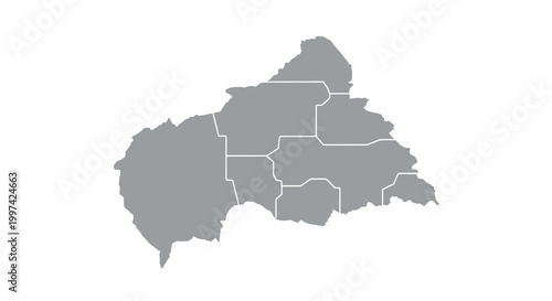 A grayscale map depicting the political divisions of burkina faso showcasing its provinces and regions high quality professional