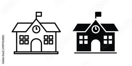 Fotografie primary school icon - vector illustration eps10