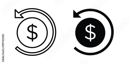 reimbursement icon - vector illustration eps10