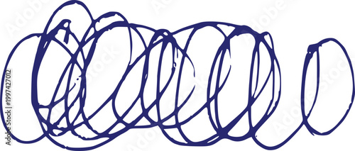 Scribble vector pen doodle hand drawn messy tangled lines