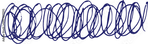 Scribble vector pen doodle hand drawn messy tangled lines