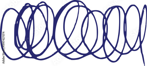 Scribble vector pen doodle hand drawn messy tangled lines