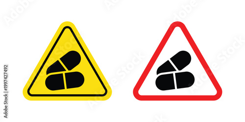 Side effects sign - vector illustration eps10