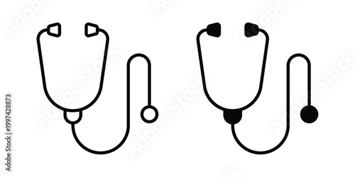Stethoscope icon - vector illustration eps10