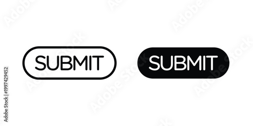 Submit button icon - vector illustration eps10