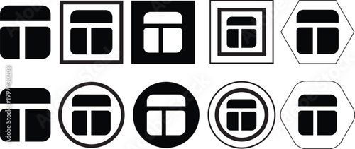 Layout Halftone Icon Collection – Layout Dotted Circles Geometric Dots Gradient – Dot Spray Gradient Vector Set – Layout Illustration Halftone Gradient 