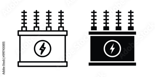 Transformer icon - vector illustration eps10