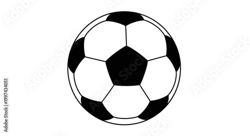 Classic Soccer Ball Illustration - Sports Equipment for Active Lifestyle
