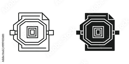 Comparison of a standard electrical connector and a filled or shielded version
