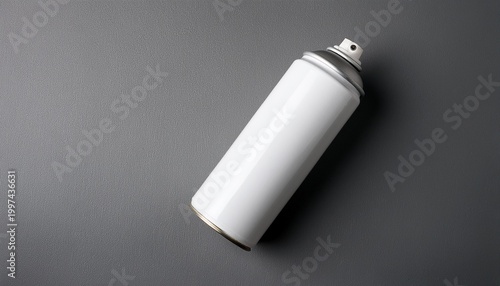 white spray paint can mockup