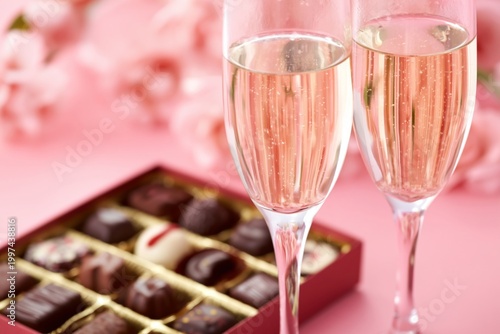 Sweet Treats and Sparkling Drinks for Celebration in a Cozy Setting