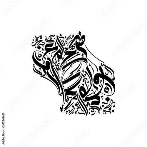Hand-drawn tribal lion head sketch in black ink on white background