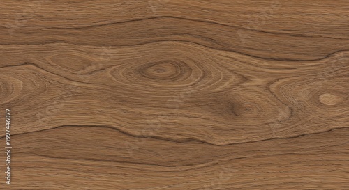 Close-up of warm brown wood grain with swirling patterns and natural texture