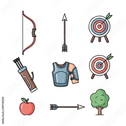 Archery Bow and Arrow Targets.