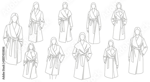 Variety of people wearing robes standing.