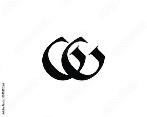 GG Logo Design. GG