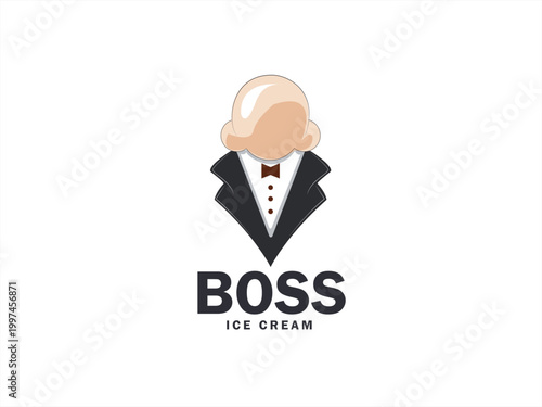 Boss Ice Cream Logo