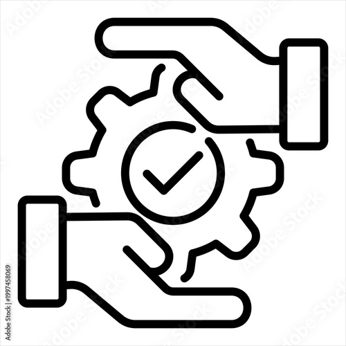 Mitigation Single Icon Line Black