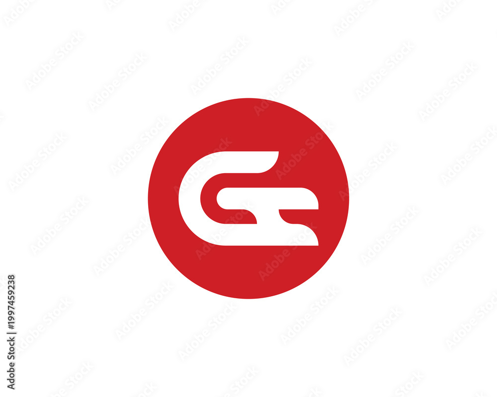 Fototapeta premium GH HG Logo Design