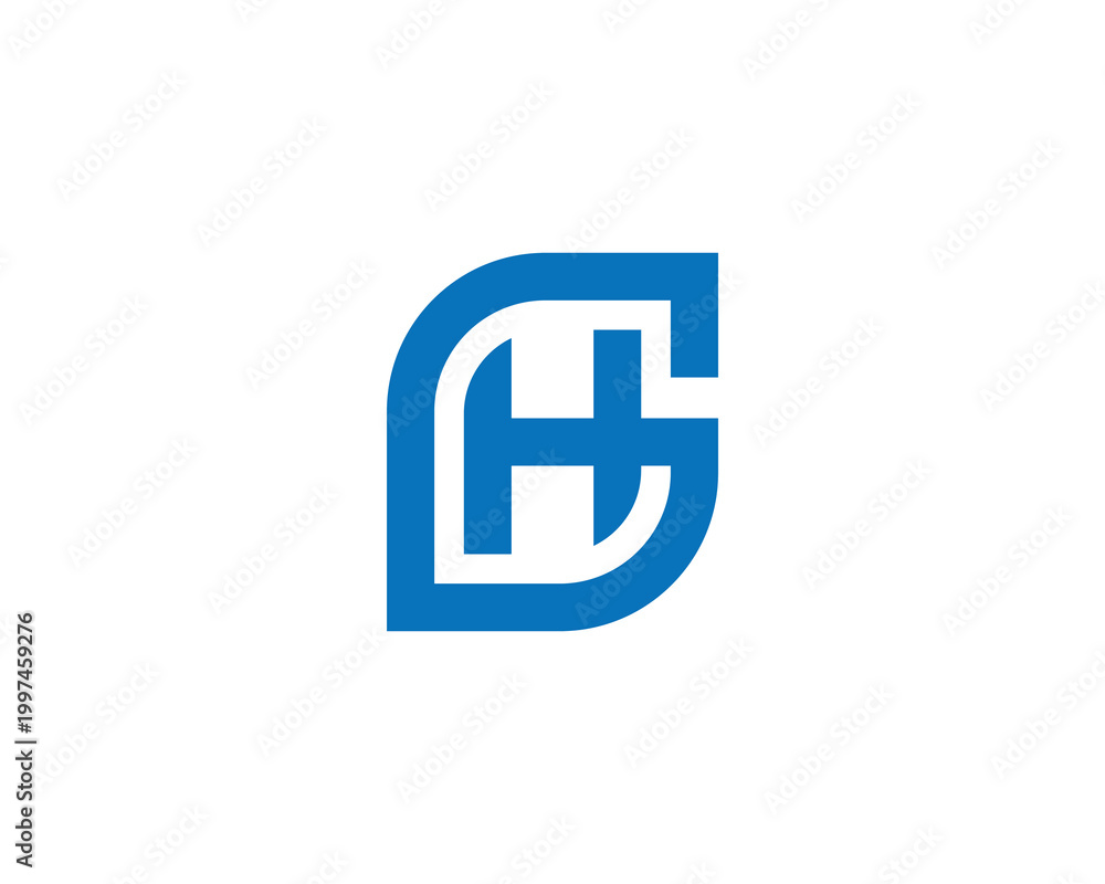 Obraz premium GH HG Logo Design
