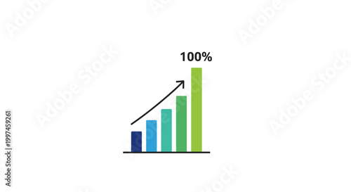 Increasing Business Growth Chart Graph.