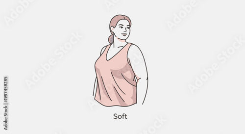 Stylish woman in a tank top looking to the side with confidence.